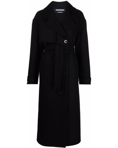 Black Jacquemus Coats for Women | Lyst