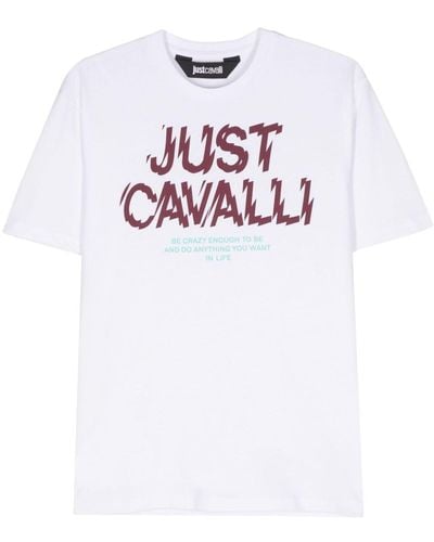 Just Cavalli ロゴ Tスカート - ホワイト