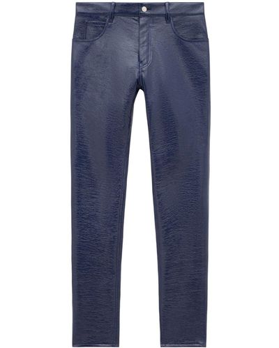 Courreges Pantalones slim - Azul