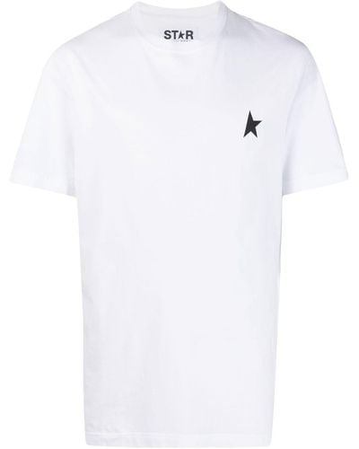 Golden Goose T-Shirt mit One Star-Print - Weiß