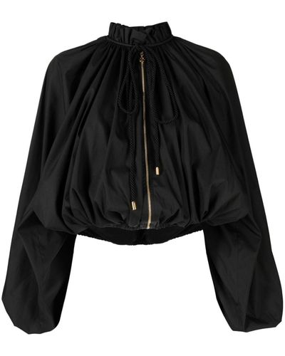 Patou Couture ボンバージャケット - ブラック
