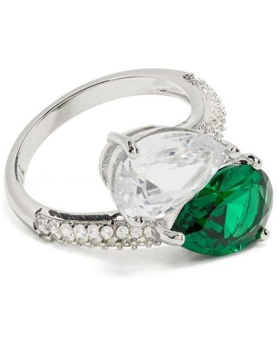 Kenneth Jay Lane Crystal-embellished Ring - Green