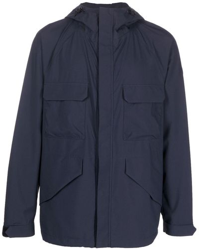 Woolrich Mountain Two-layers Hooded Jacket - Blue