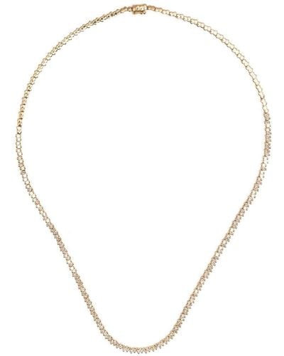Suzanne Kalan 18kt Yellow Gold Tennis Necklace - Natural