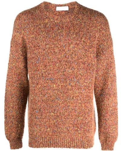 Societe Anonyme Crew-neck Long-sleeved Sweater - Brown
