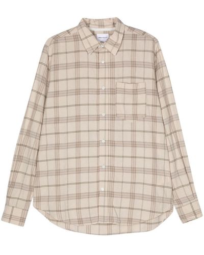 Norse Projects Algot Check-pattern Shirt - Natural