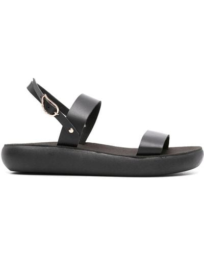 Ancient Greek Sandals Clio Leather Sandals - Black