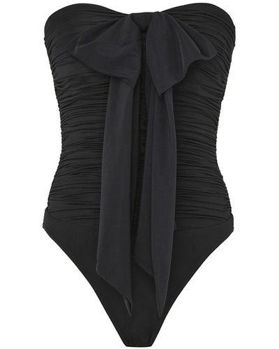 Zimmermann Halliday Strapless Swimsuit - Black