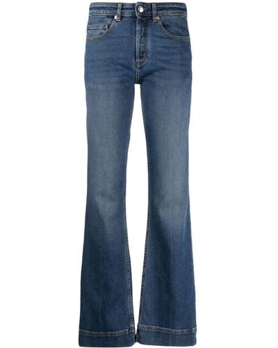 Zadig & Voltaire Flared Cotton Jeans - Blue