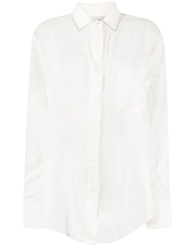 Forte Forte Camisa con apliques de strass - Blanco
