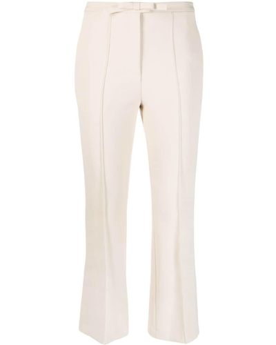 Blanca Vita Cropped Tailored Trousers - Natural