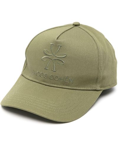 Jacob Cohen Logo-embroidered cotton cap - Verde