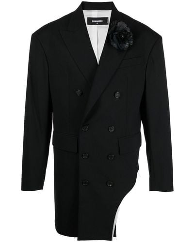 DSquared² Blazer Met Dubbele Rij Knopen - Zwart