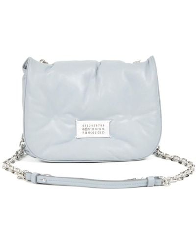 Maison Margiela Small Glam Slam Flap Cross Body Bag - White