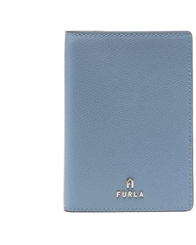 Furla Bi-fold Leather Wallet - Blue