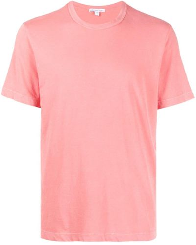 James Perse T-Shirt mit Rundhalsausschnitt - Pink