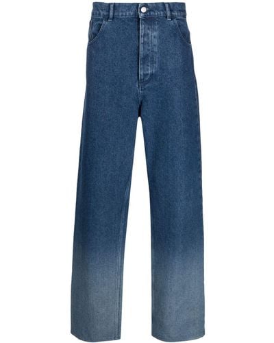 BOTTER Gradient-effect Wide-leg Jeans - Blue