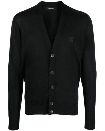 Versace Vest Met Geborduurd Logo - Zwart
