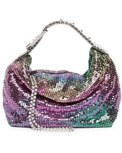 Gedebe Stud-embellished Shoulder Bag - Purple