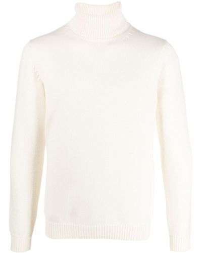Roberto Collina Roll-neck Merino-wool Sweater - White