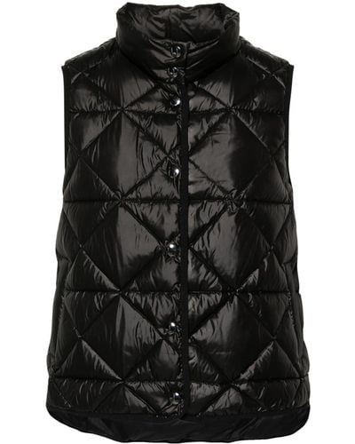 Bimba Y Lola Quilted Down Gilet - Black