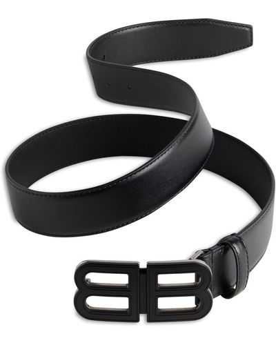 Balenciaga Large Bb Hourglass Belt - Black