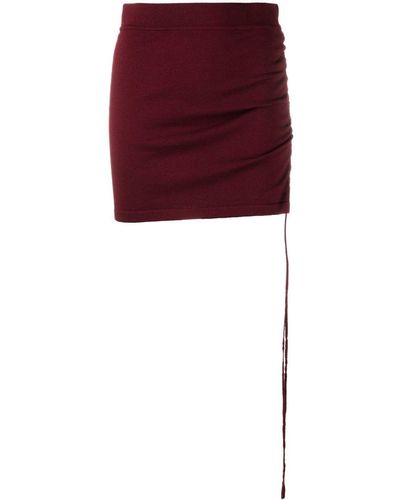 P.A.R.O.S.H. Ruched Mini Skirt - Purple