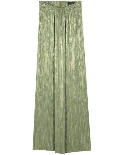 Sabina Musayev Renana plissé midi skirt - Vert