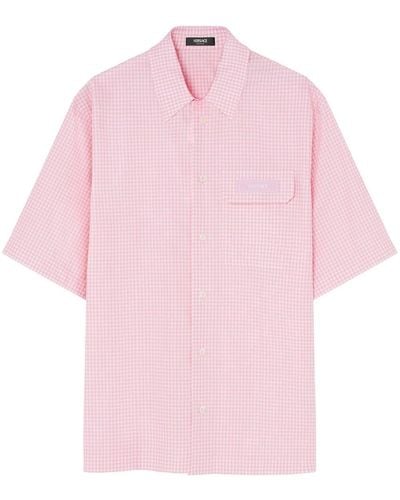 Versace Contrasto Oxford Shirt - Pink