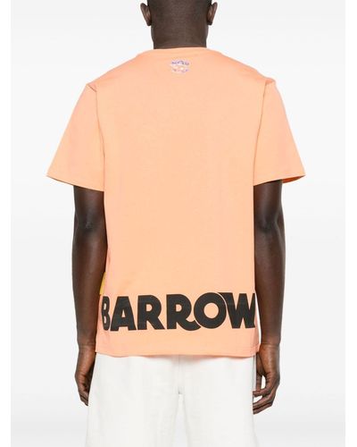 Barrow Logo-stamp Cotton T-shirt - Black