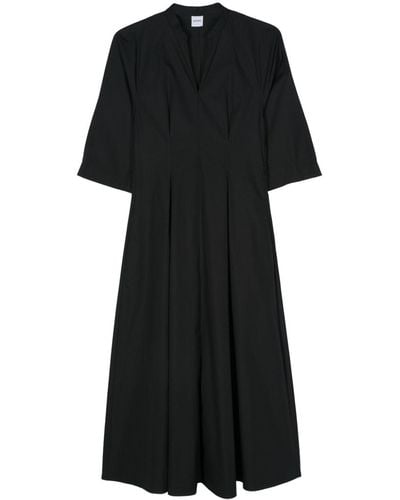 Aspesi Poplin Flared Dress - Zwart