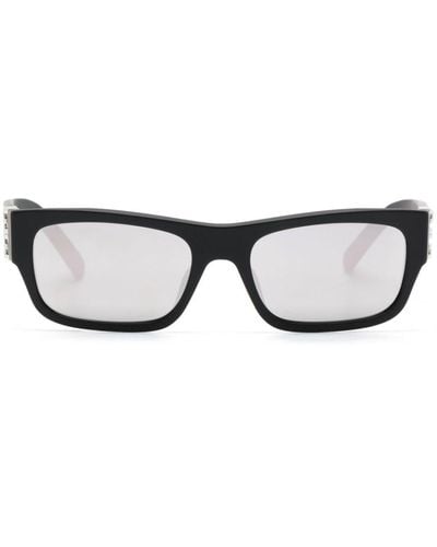 Givenchy 4g-motif Rectangle-frame Sunglasses - Black