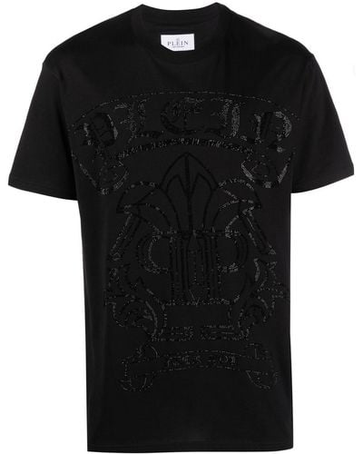 Philipp Plein Sequin-embellished T-shirt - Black