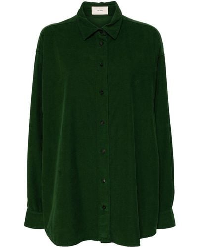 The Row Penna corduroy shirt - Verde