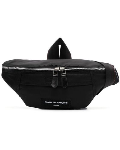 Comme des Garçons Logo Lettering Belt Bag - Black