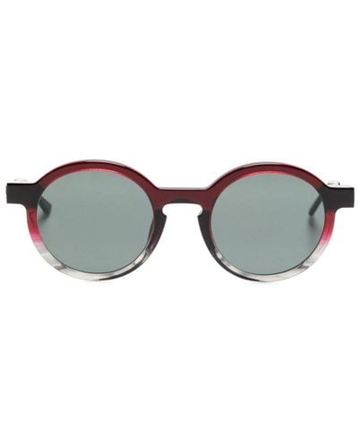 Thierry Lasry Sobriety Round-frame Sunglasses - Grey