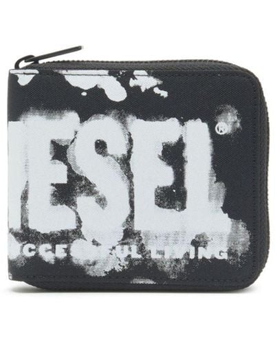 DIESEL Rave Bi-fold Coin Xs ファスナー財布 - ブラック