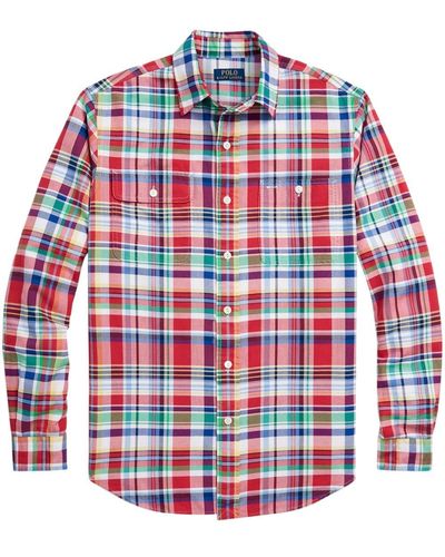 Polo Ralph Lauren Geruit Overhemd - Rood