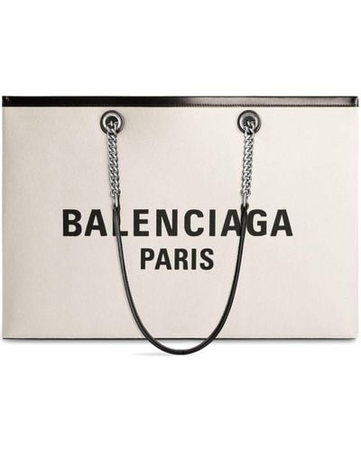 Balenciaga Bolso shopper Duty Free grande - Neutro