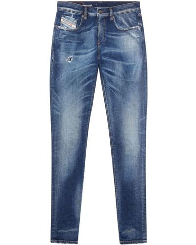 DIESEL 2019 D-strukt 09g89 Slim-cut Jeans - Blue