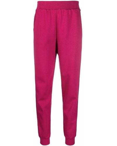 Karl Lagerfeld Logo-trim Jersey Trackpants - Pink