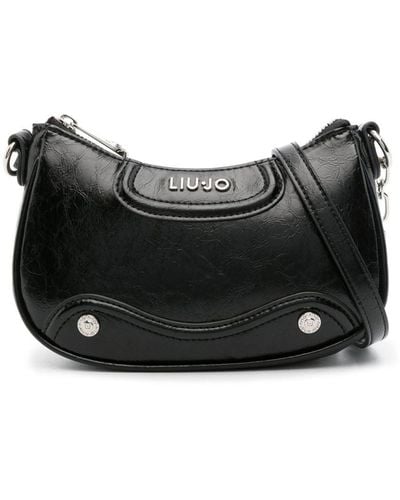 Liu Jo Logo-lettering Shoulder Bag - Black