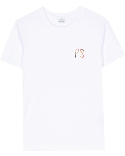 PS by Paul Smith T-shirt Met Logoprint - Wit