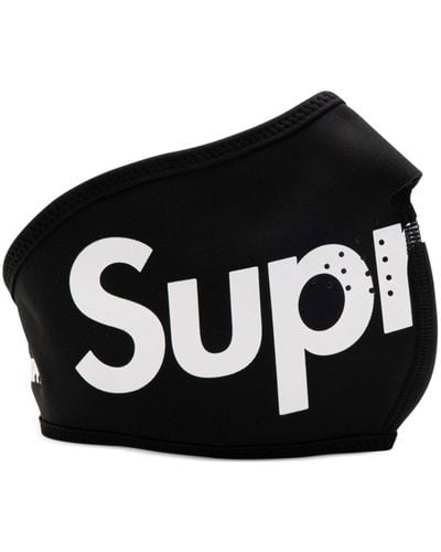 Supreme X Windstopper Logo-print Face Mask - Black