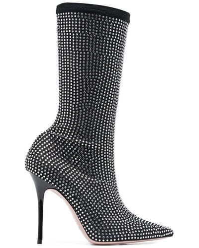Gedebe Logan Crystal-embellished Boots - Black