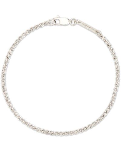 Tom Wood Sterling Silver Spike Chain-link Bracelet - White