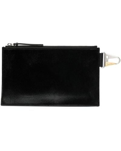 Dion Lee Dog-clip Zippered Pouch - Black