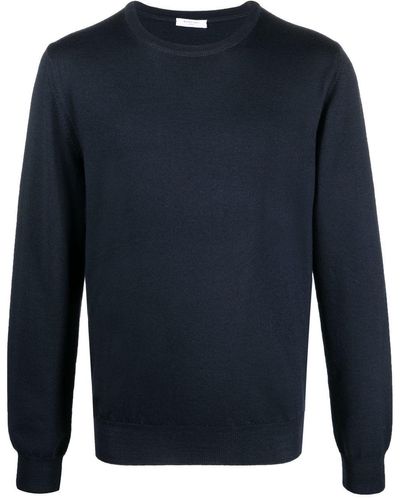 Boglioli Crew-neck Virgin Wool Sweater - Blue