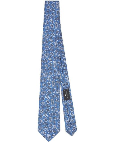 Etro All-over Paisley-print Tie - Blue