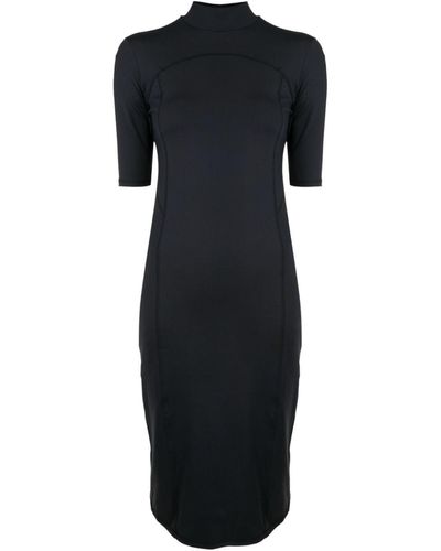 Osklen Midi-jurk Met Vlakken - Zwart